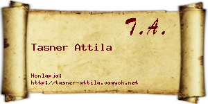 Tasner Attila névjegykártya